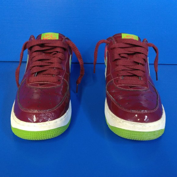 NIKE AIR FORCE 1 PREMIUM KIWI Shoes SIZE 11 2006 Vintage Vtg 312945-631 Sneakers - Picture 4 of 13